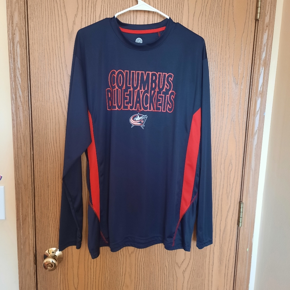 Columbus Blue Jackets NHL Licensed Performance Long Sleeve Tee